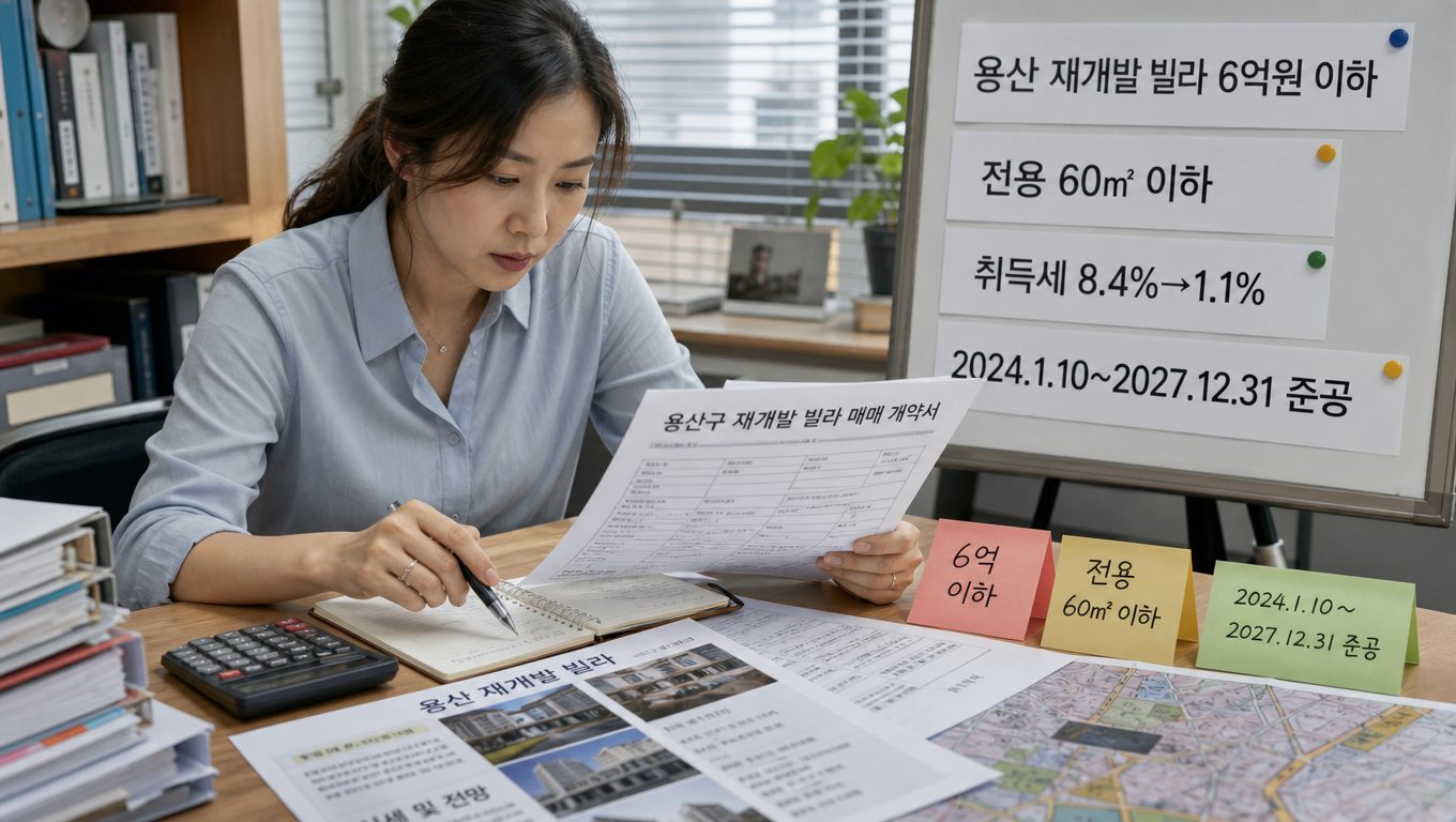 용산 재개발 빌라 투자 조건과 1주택자 전략