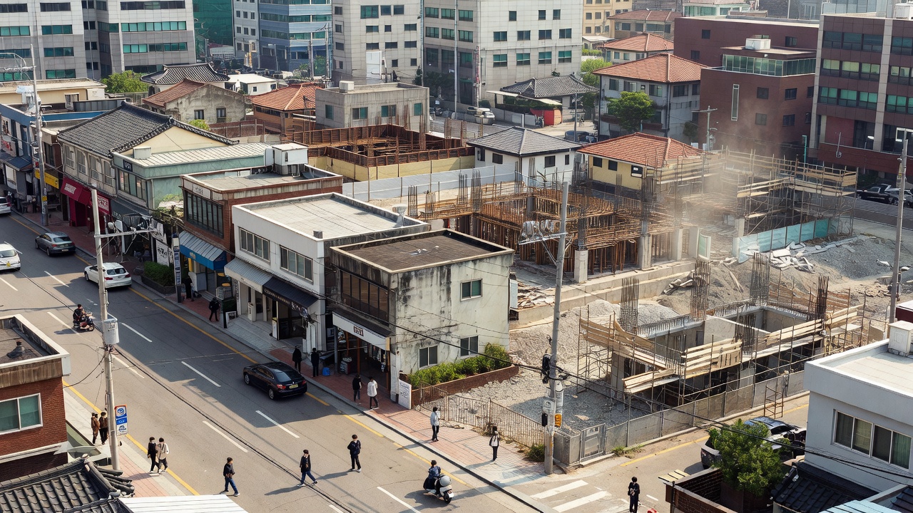 용산 역사문화르네상스 특구 지정 구역의 도시 풍경