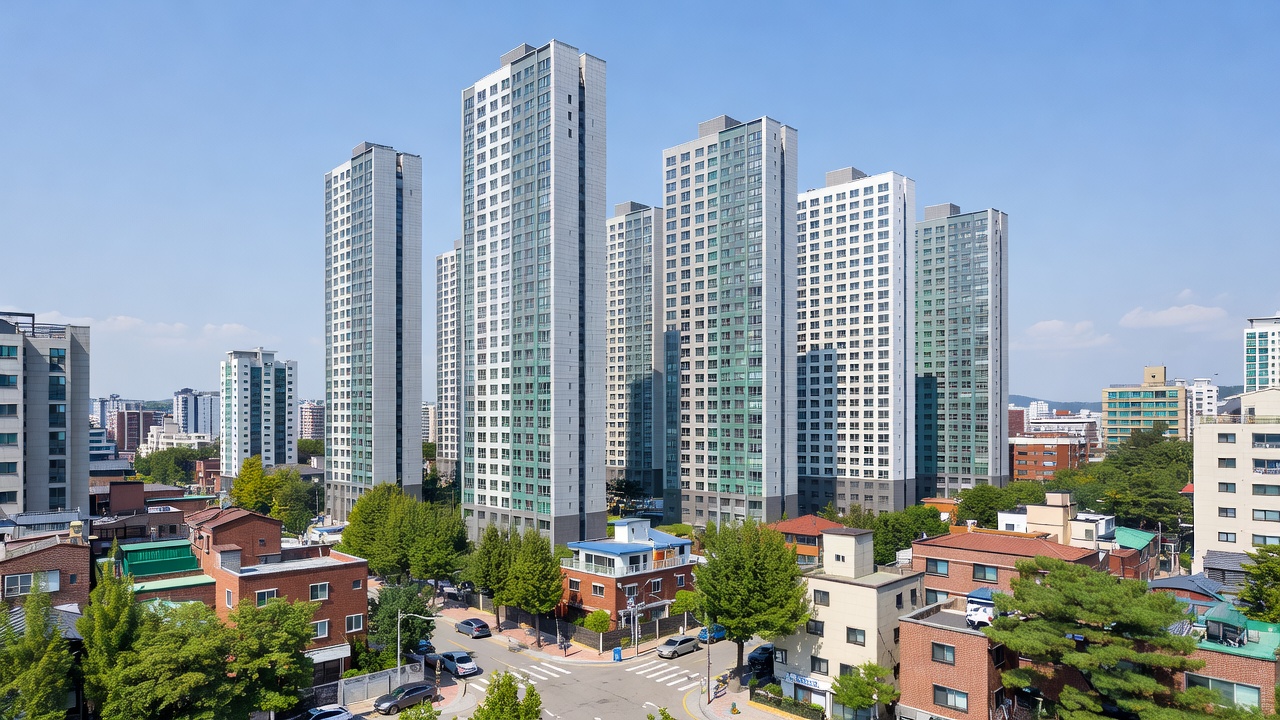 용산 재개발 구역 청파1구역 재개발 사업 현장